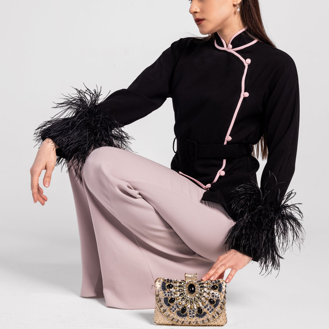 Feather Suit Set