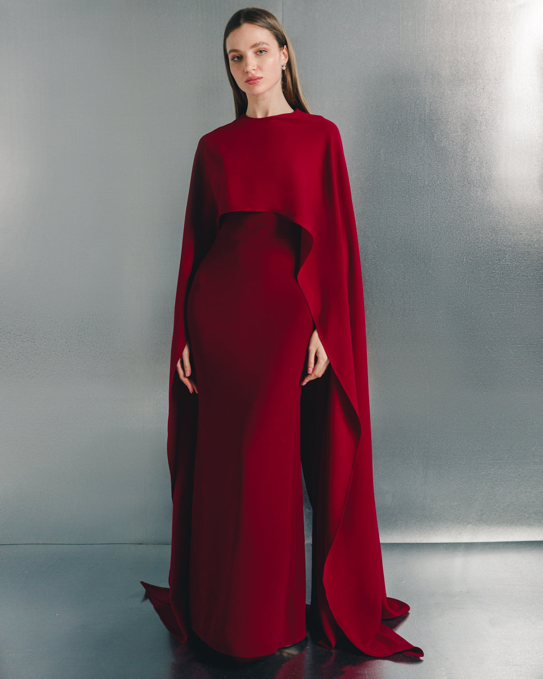 MOONMAINS - VERIANA CAPE MAXI DRESS