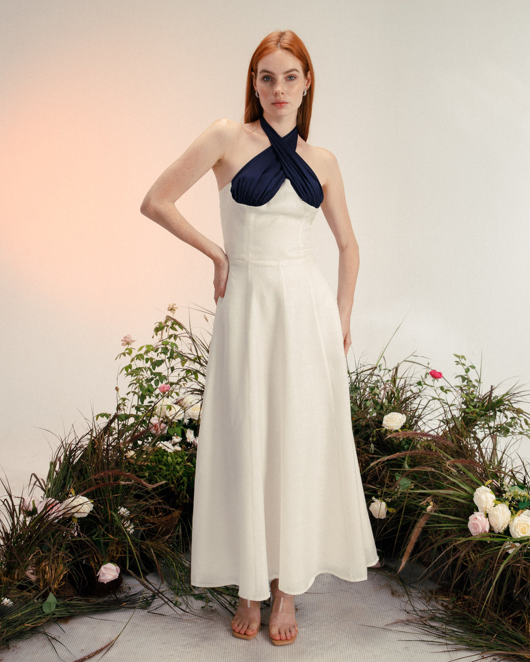 halter Linen dress
