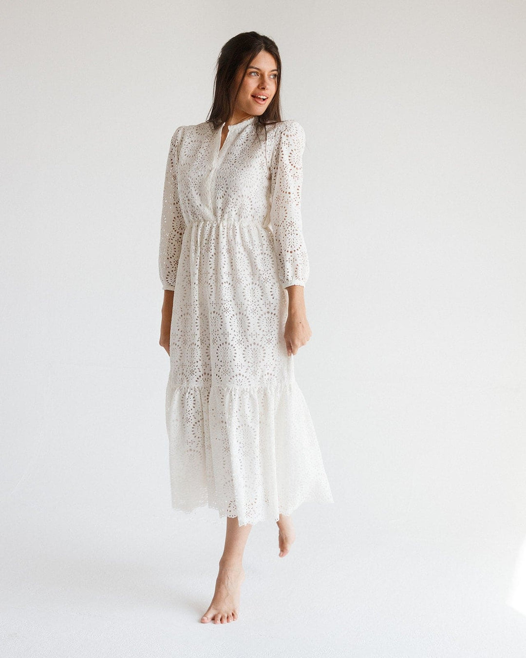 MAXI EMBROIDERY DRESS