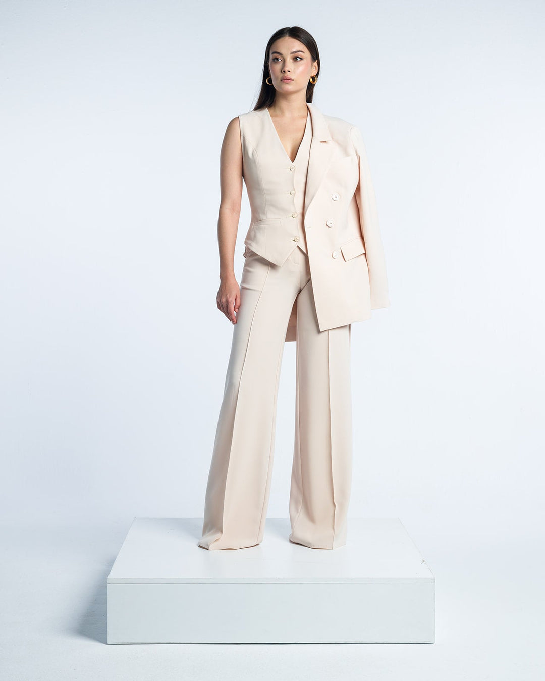 HIGH RISE WIDE LEG TROUSERS