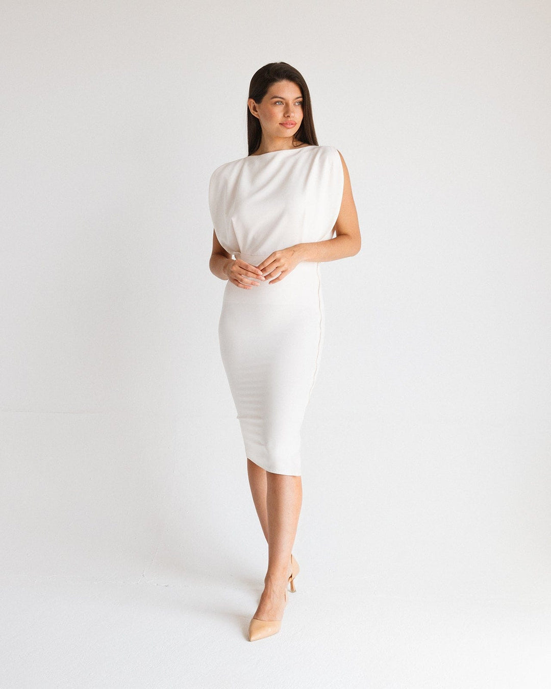 BUTTERFLY ZIP-DETAIL MINIDRESS