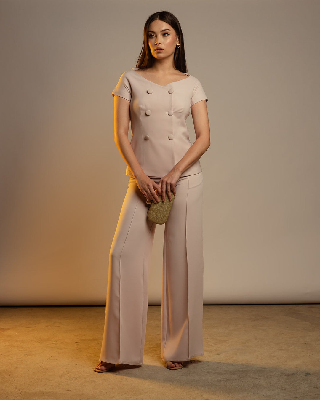 HIGH RISE WIDE LEG TROUSERS