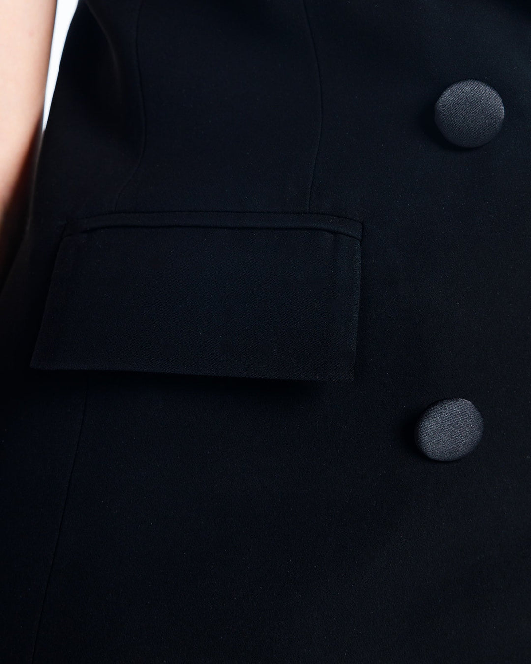 CIA DOUBLE BREASTED WOOL CREPE BLAZER