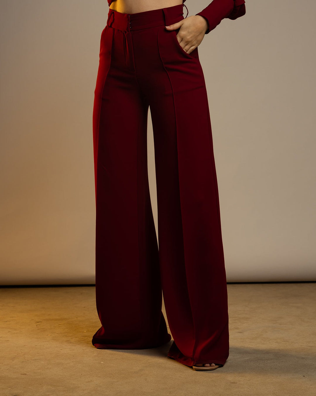 HIGH RISE WIDE LEG TROUSERS