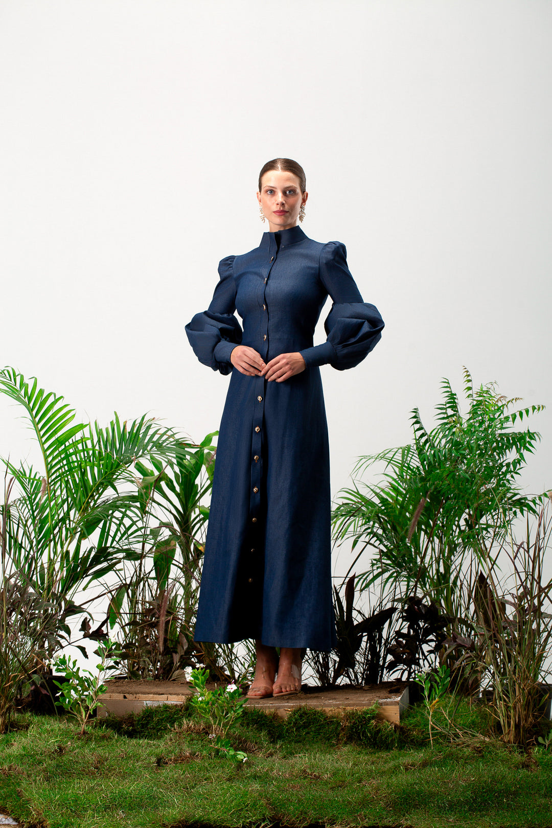 Aveline long sleeves maxi dress
