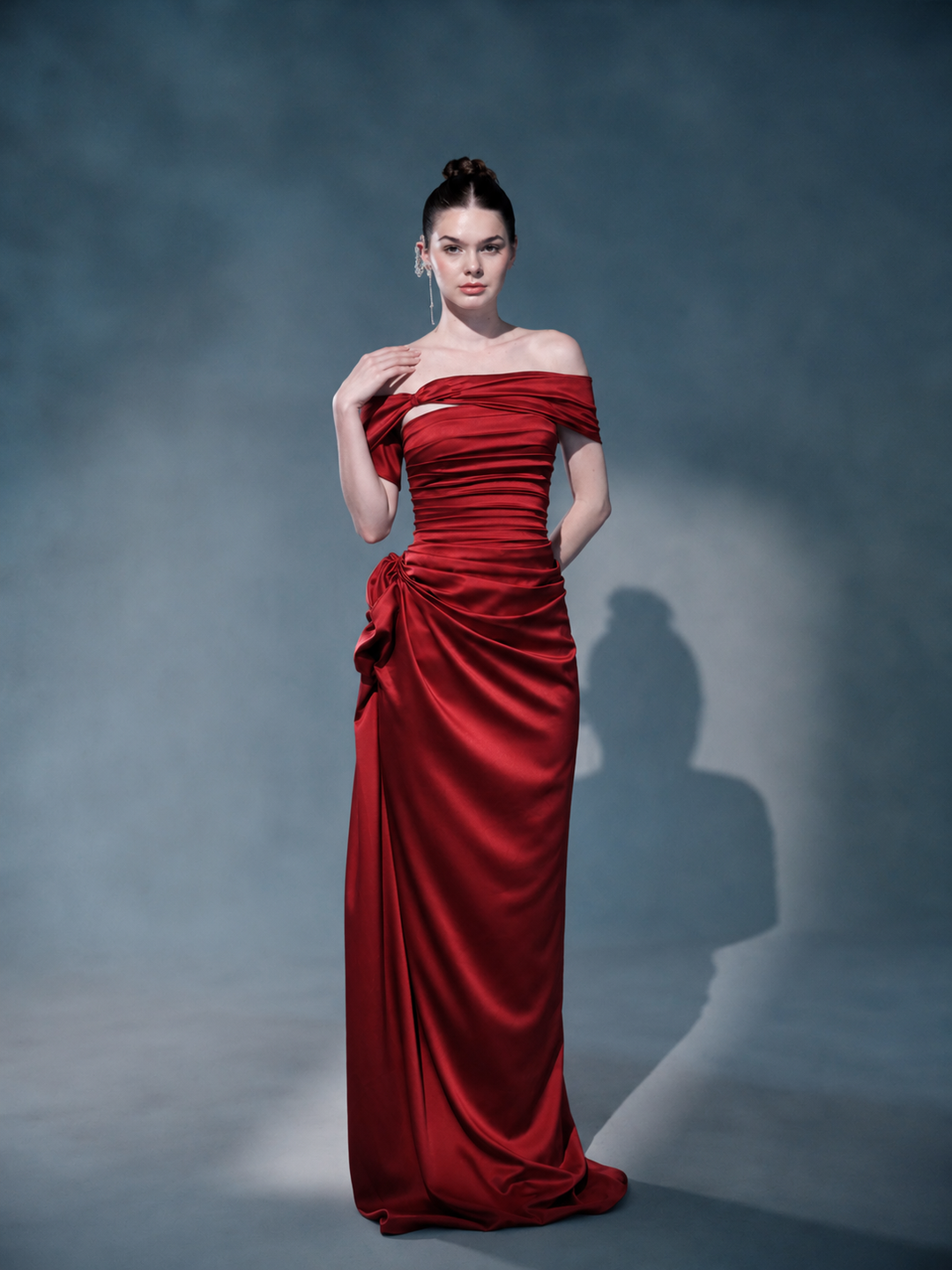 SILVARA SATIN DRESS