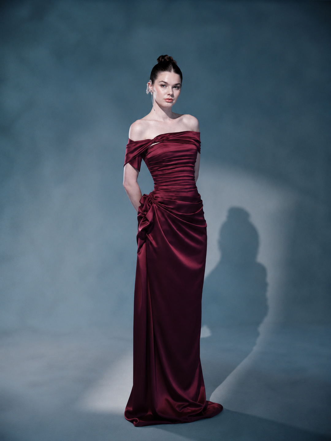 SILVARA SATIN DRESS