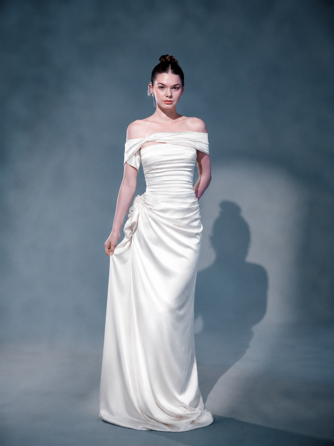 SILVARA SATIN DRESS