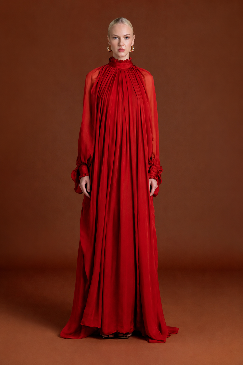 Perla Chiffon Maxi Dress