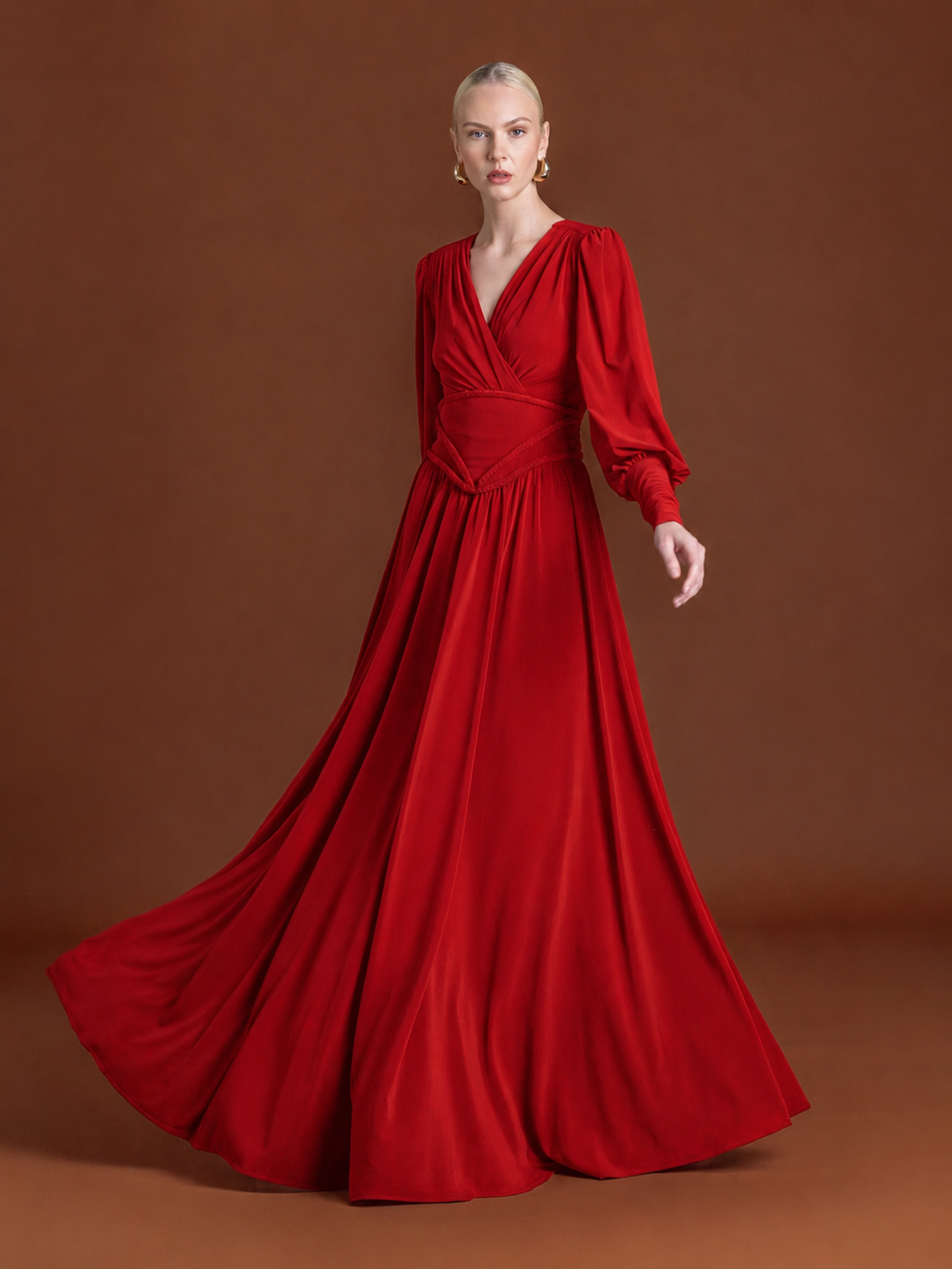 Braided Waist Maxi Dress in Jersey