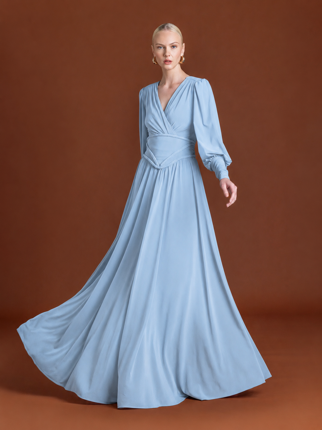 Braided Waist Maxi Dress in Jersey