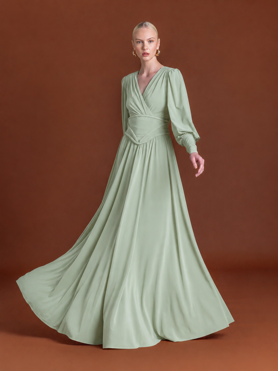 Braided Waist Maxi Dress in Jersey
