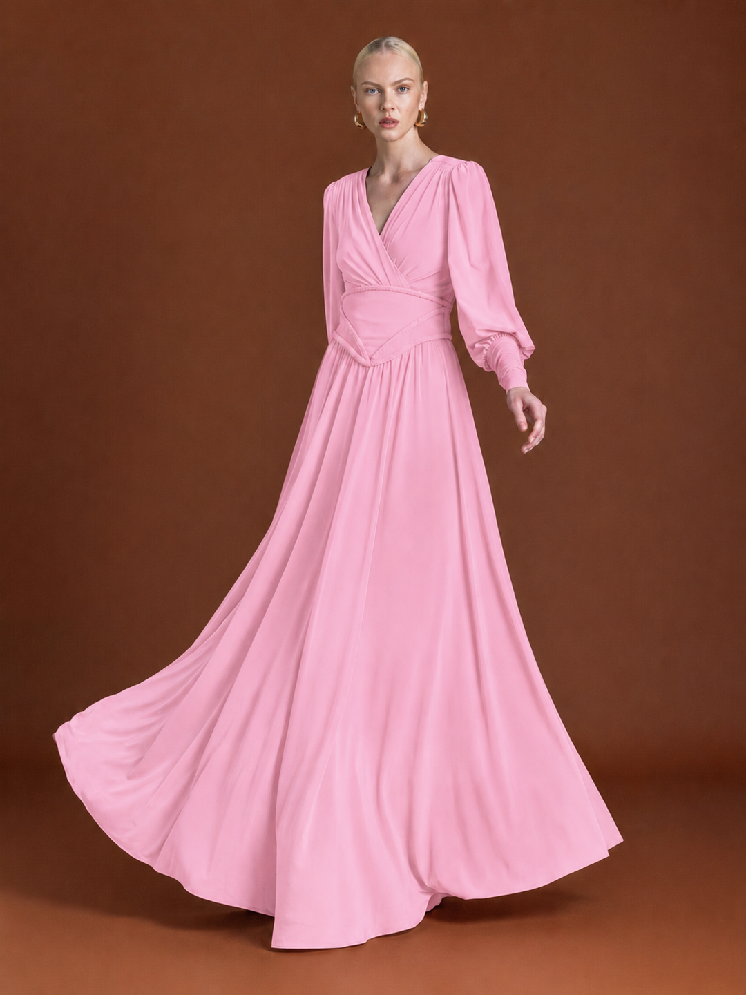 Braided Waist Maxi Dress in Jersey