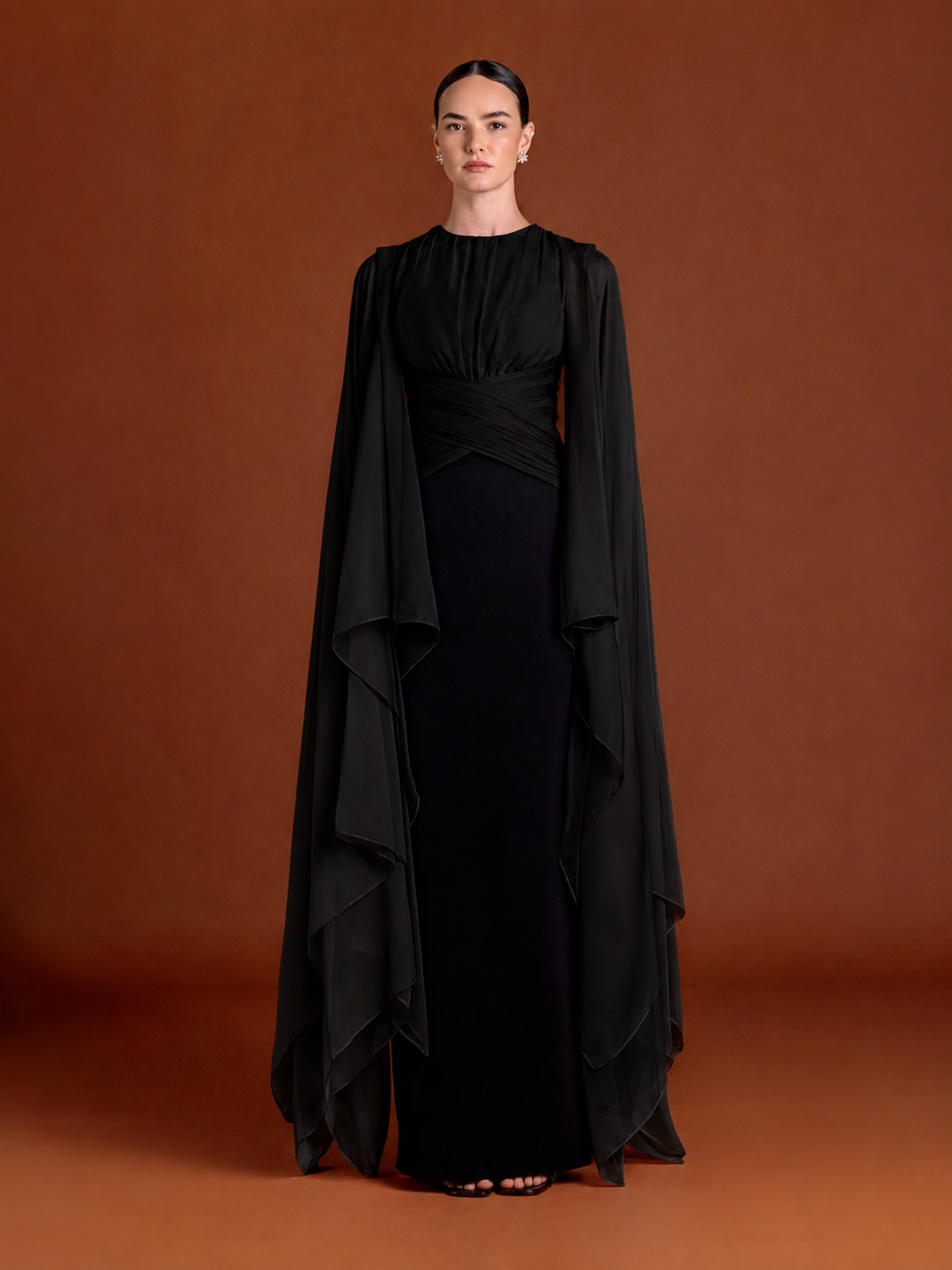 Peach Auriel Bloom Gown
