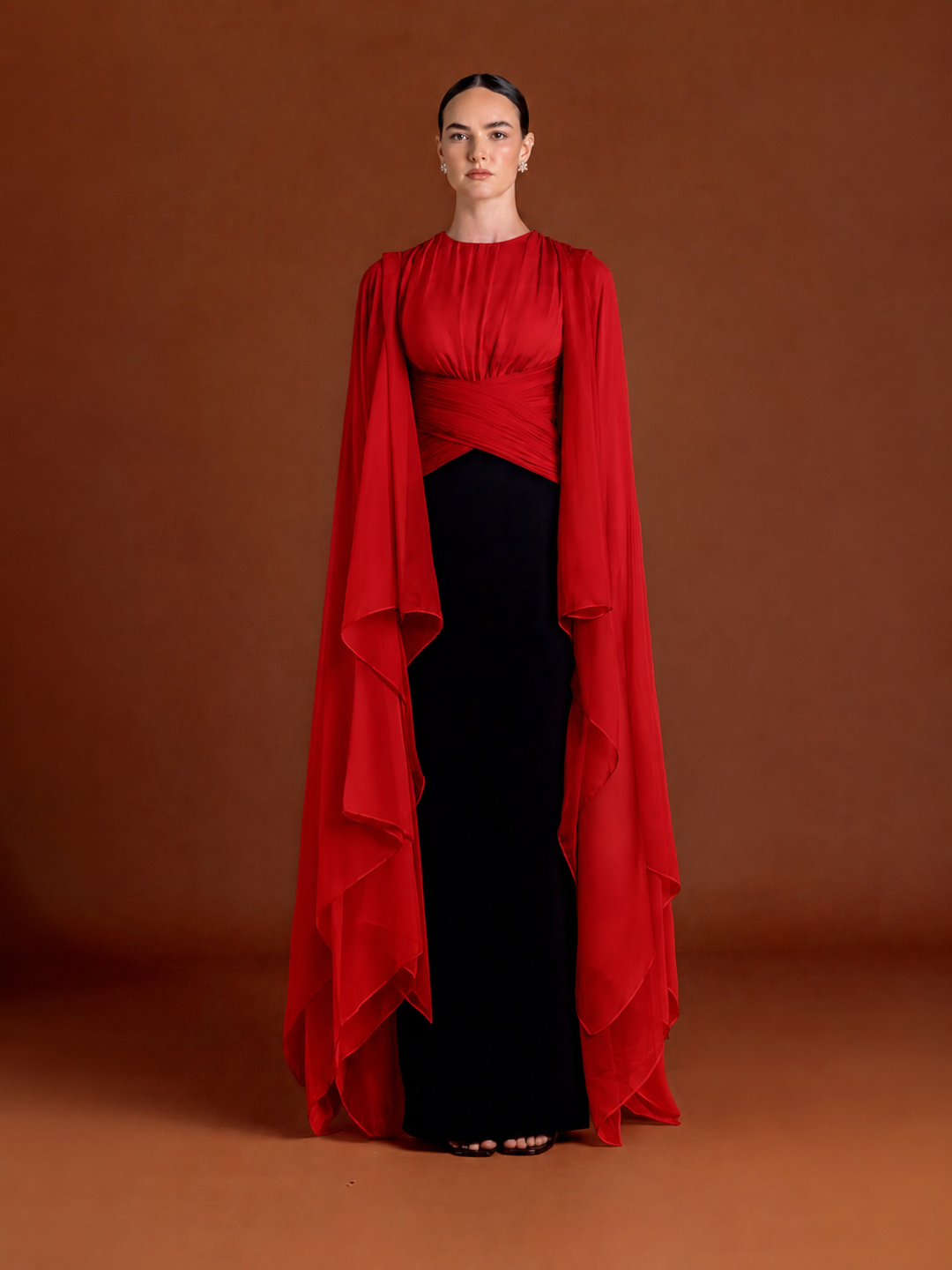 Peach Auriel Bloom Gown