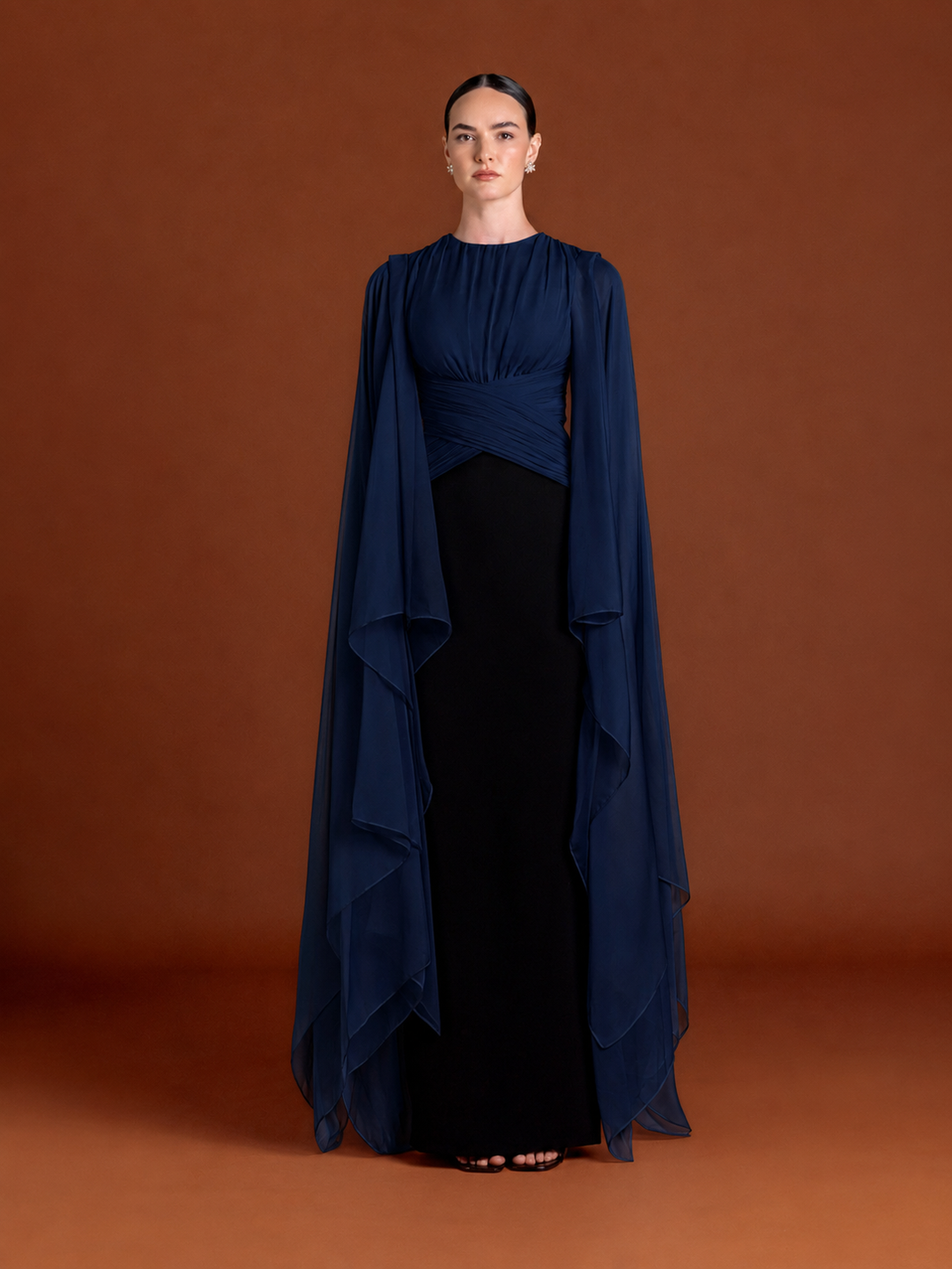 Peach Auriel Bloom Gown