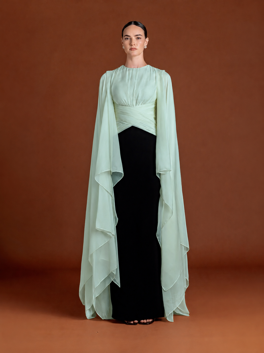 Peach Auriel Bloom Gown
