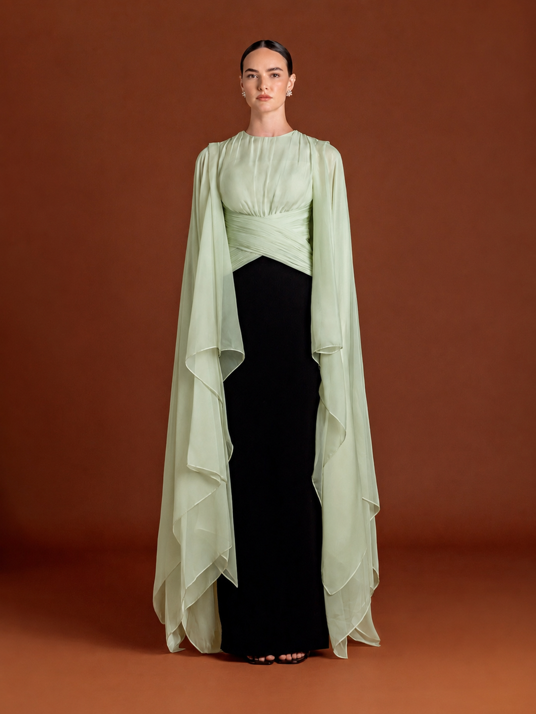Peach Auriel Bloom Gown