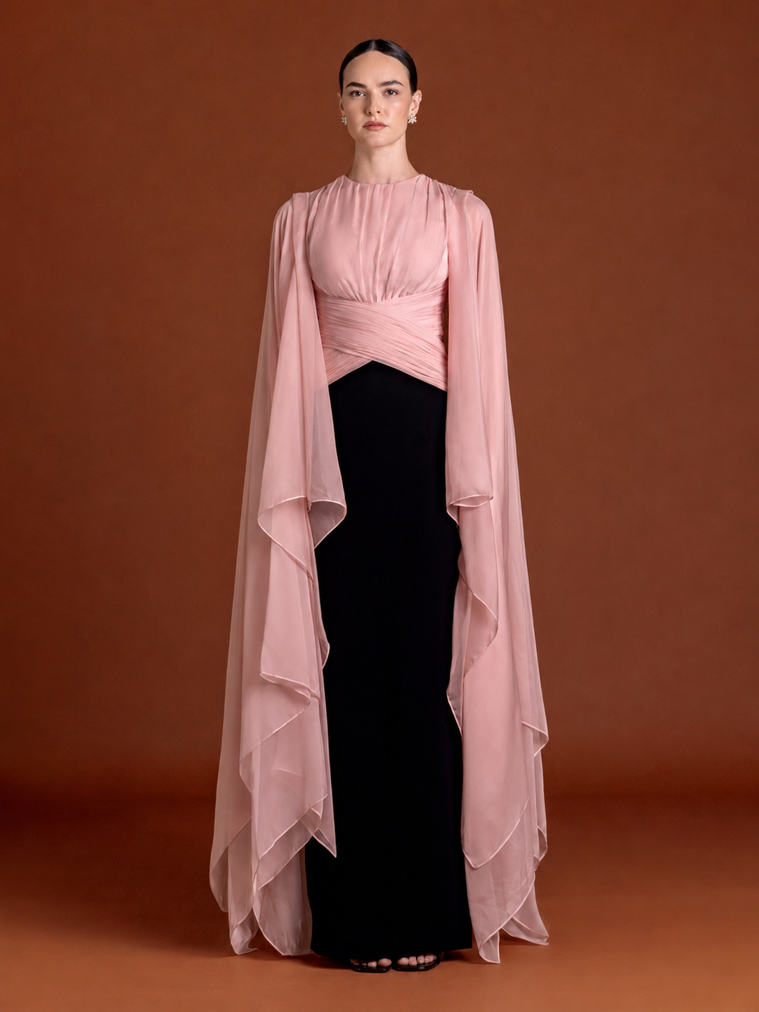 Peach Auriel Bloom Gown