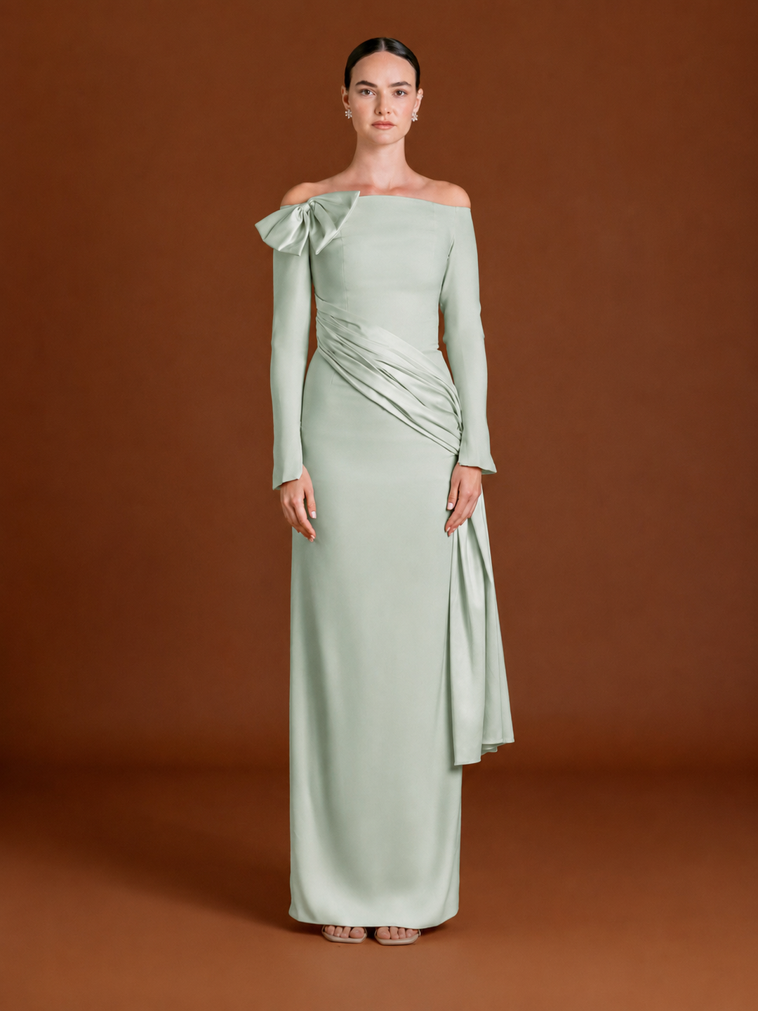 Clara Bow Maxi Dress in Crepe