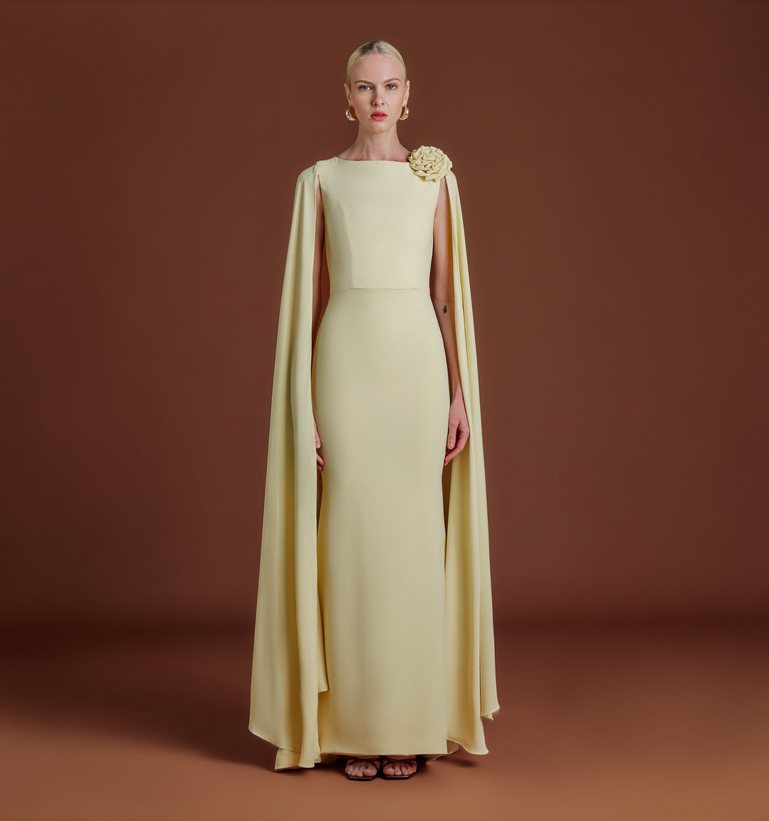 SERA CAPE MAXI DRESS