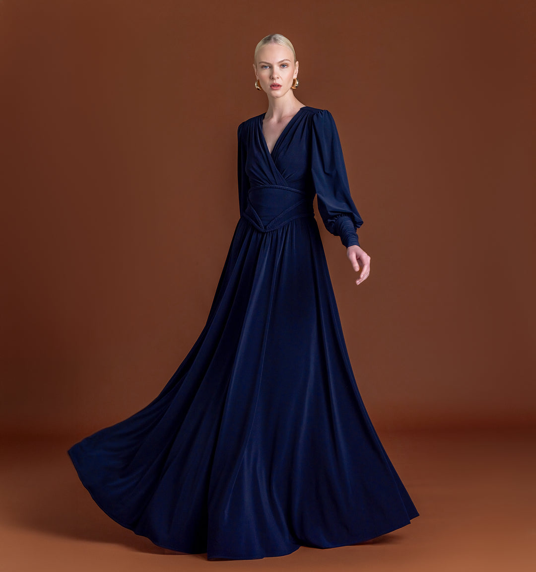 Braided Waist Maxi Dress in Jersey
