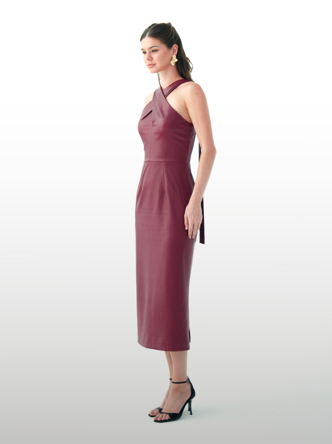 Ruby Leather Dress