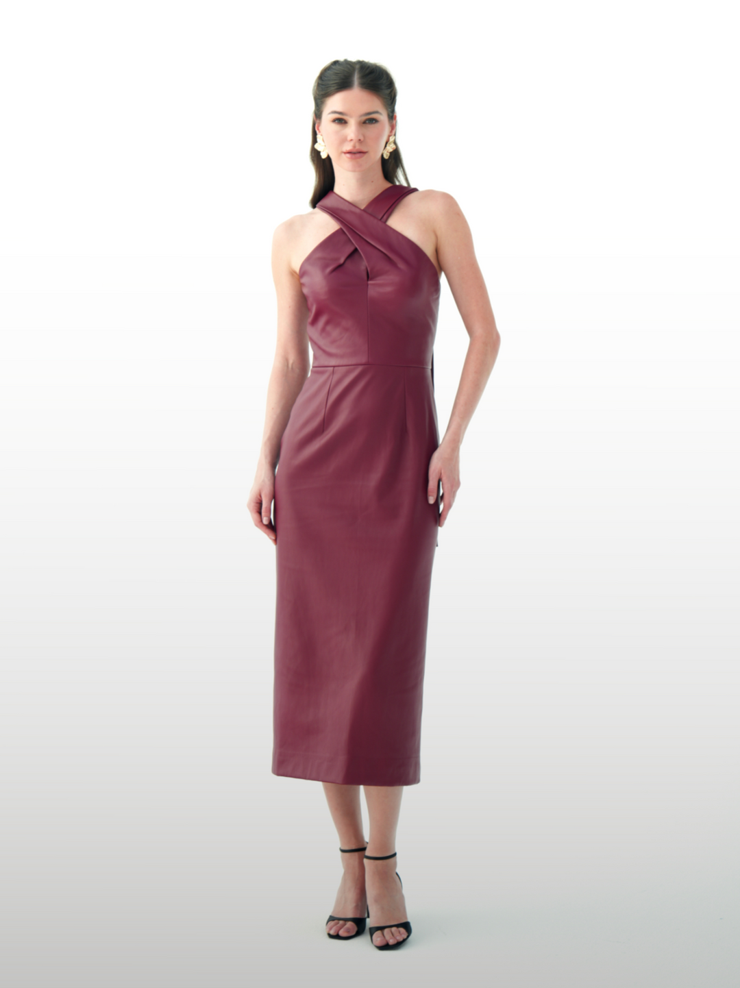 Ruby Leather Dress