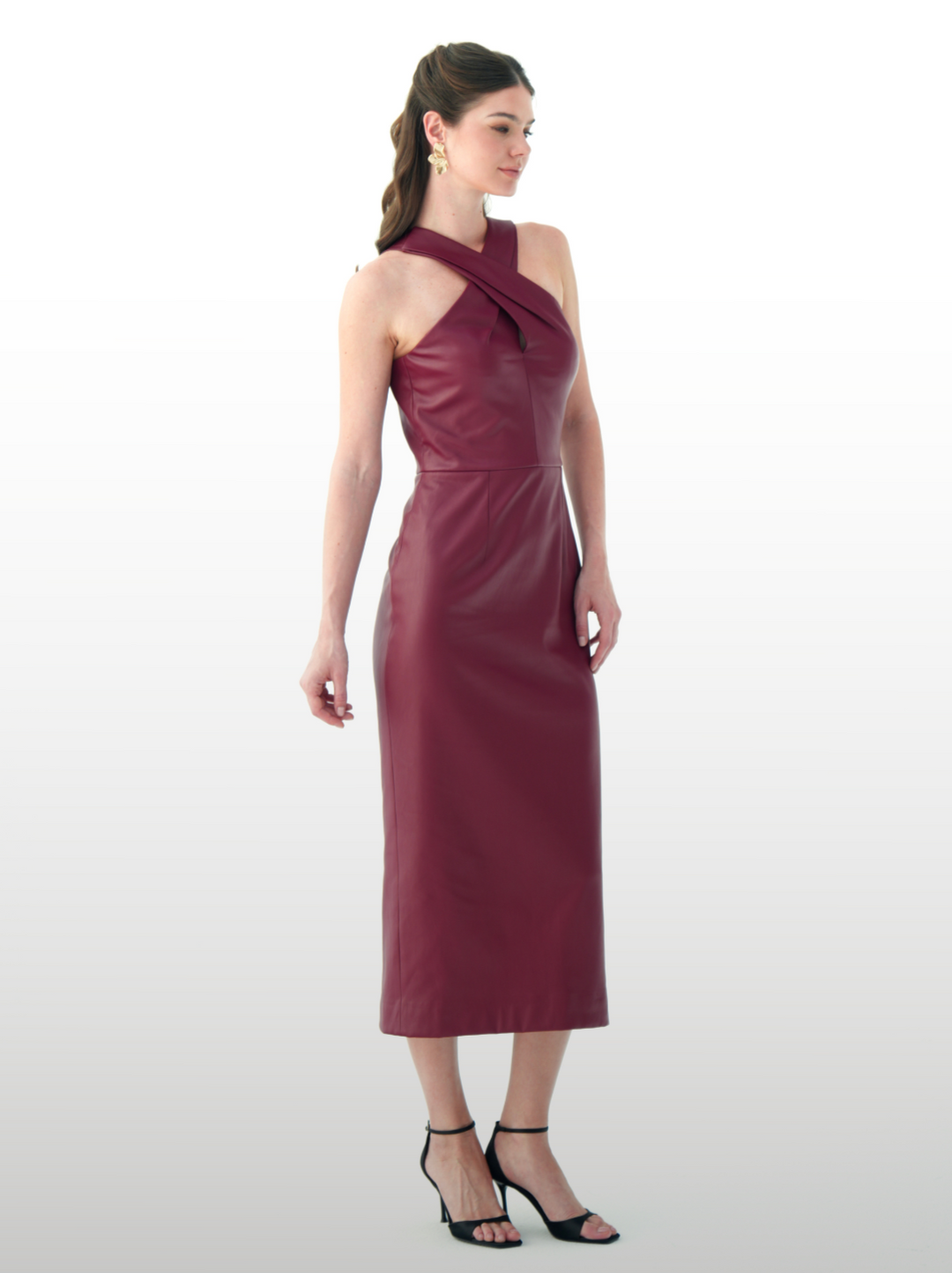 Ruby Leather Dress