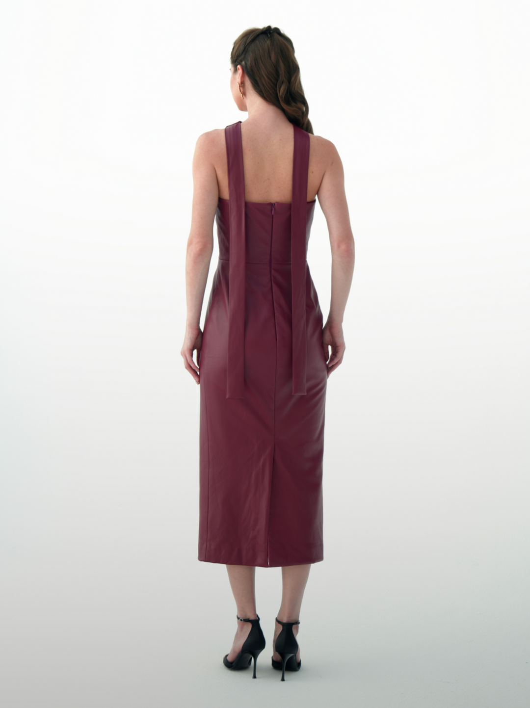 Ruby Leather Dress