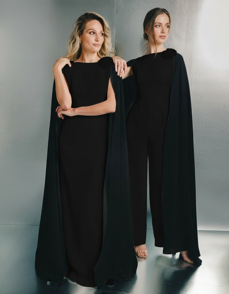 SERA CAPE MAXI DRESS