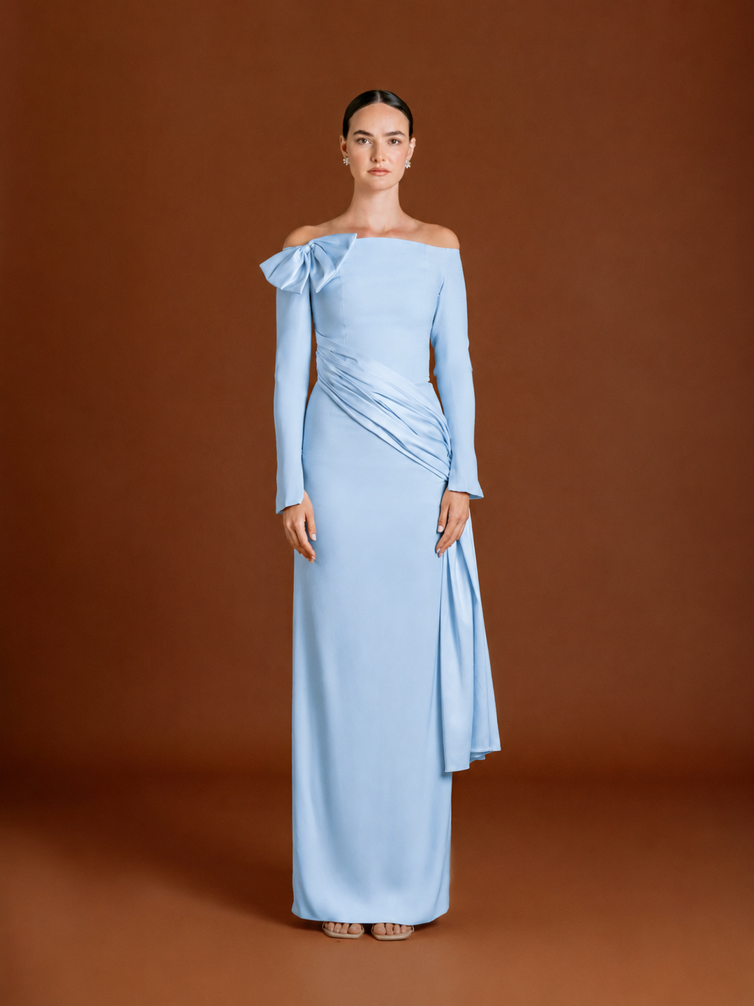 Clara Bow Maxi Dress in Crepe