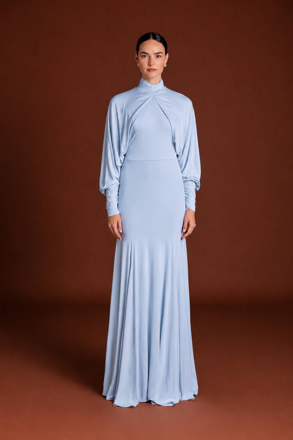 Mera Gathered Dress in Jersey
