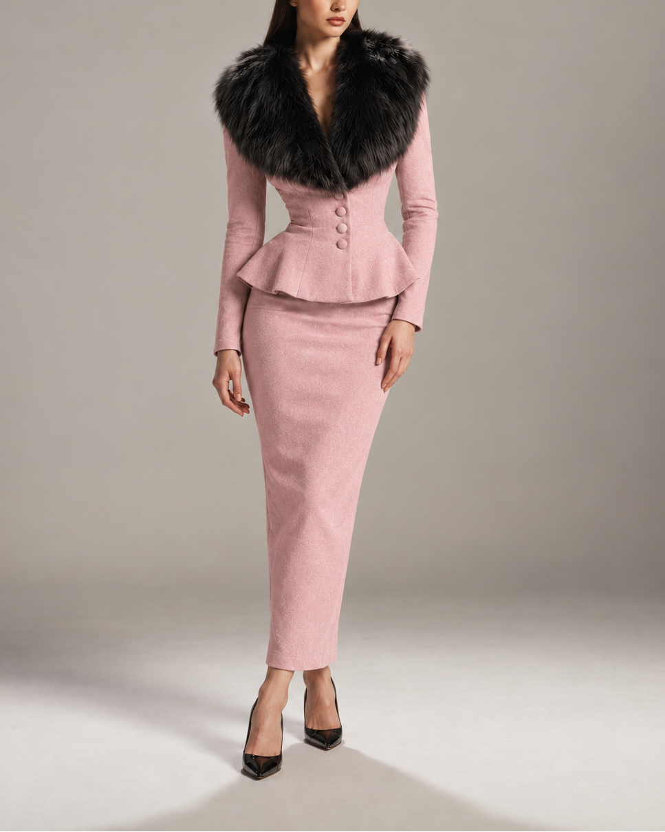 Celestia Fur-Trimmed Set