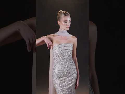 Elarienne Crystal Cape Dress