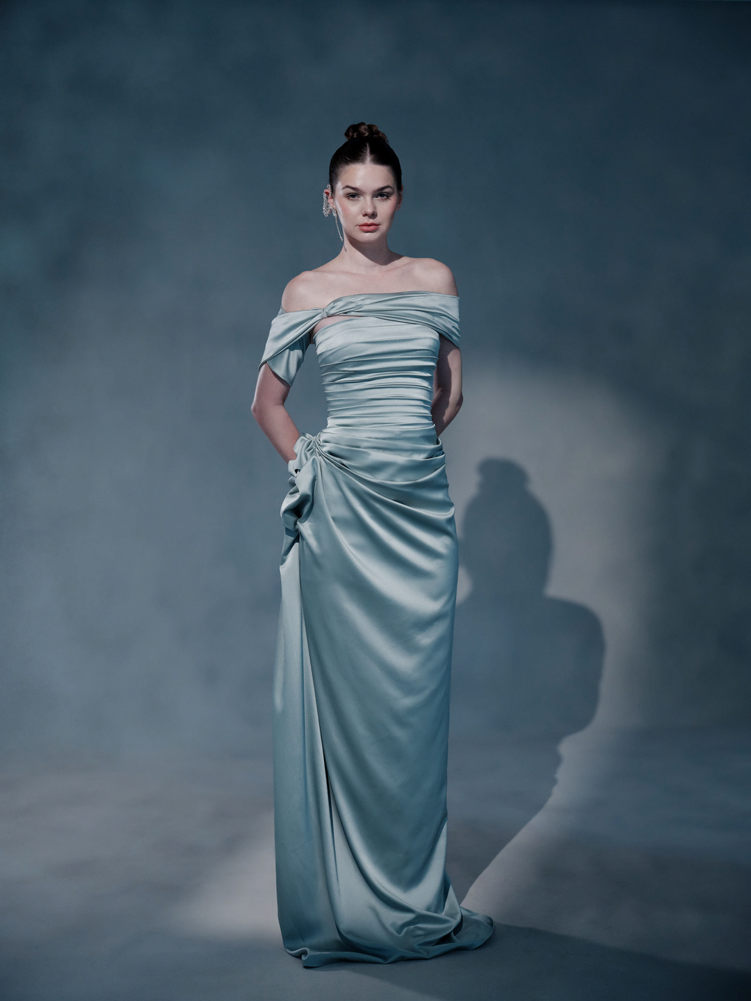 SILVARA SATIN DRESS
