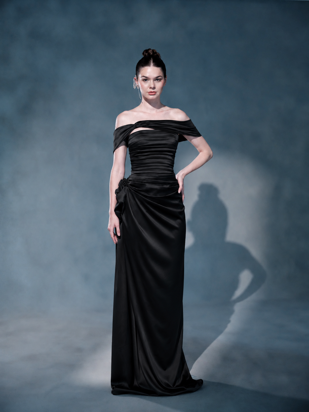 SILVARA SATIN DRESS